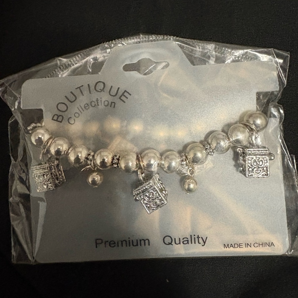 Elegant Silver Charm Bracelet